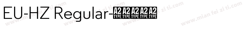 EU-HZ Regular字体转换